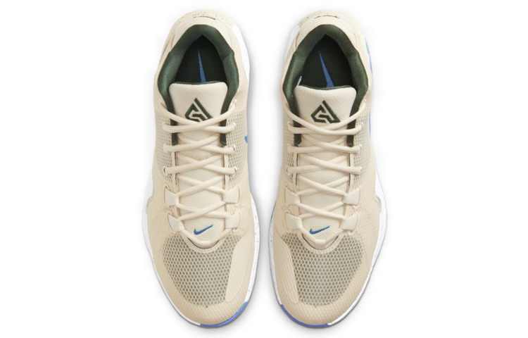 Мужские кроссовки Nike Freak 1 EP "Light Cream" (кремово-белый / синий) — Кремовыйбелый / синий — фото 4