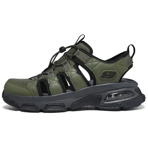 Skechers Skechers OUTDOOR comfortable, lightweight, wear-resistant, anti-collision, river-trapping shoes, men's olive green