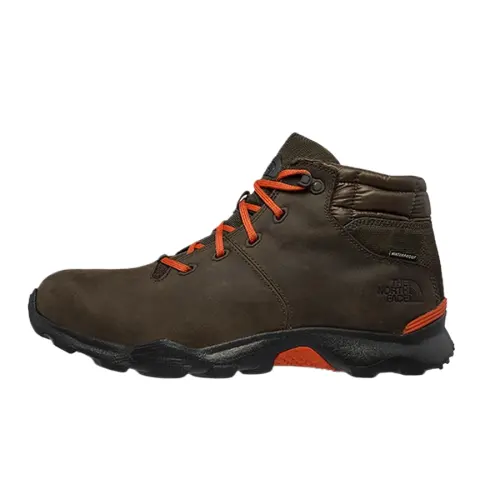 THE NORTH FACE Waterproof And Breathable Grip Mid top Mountaineering & Hiking Shoes Men's Brown/Orange
