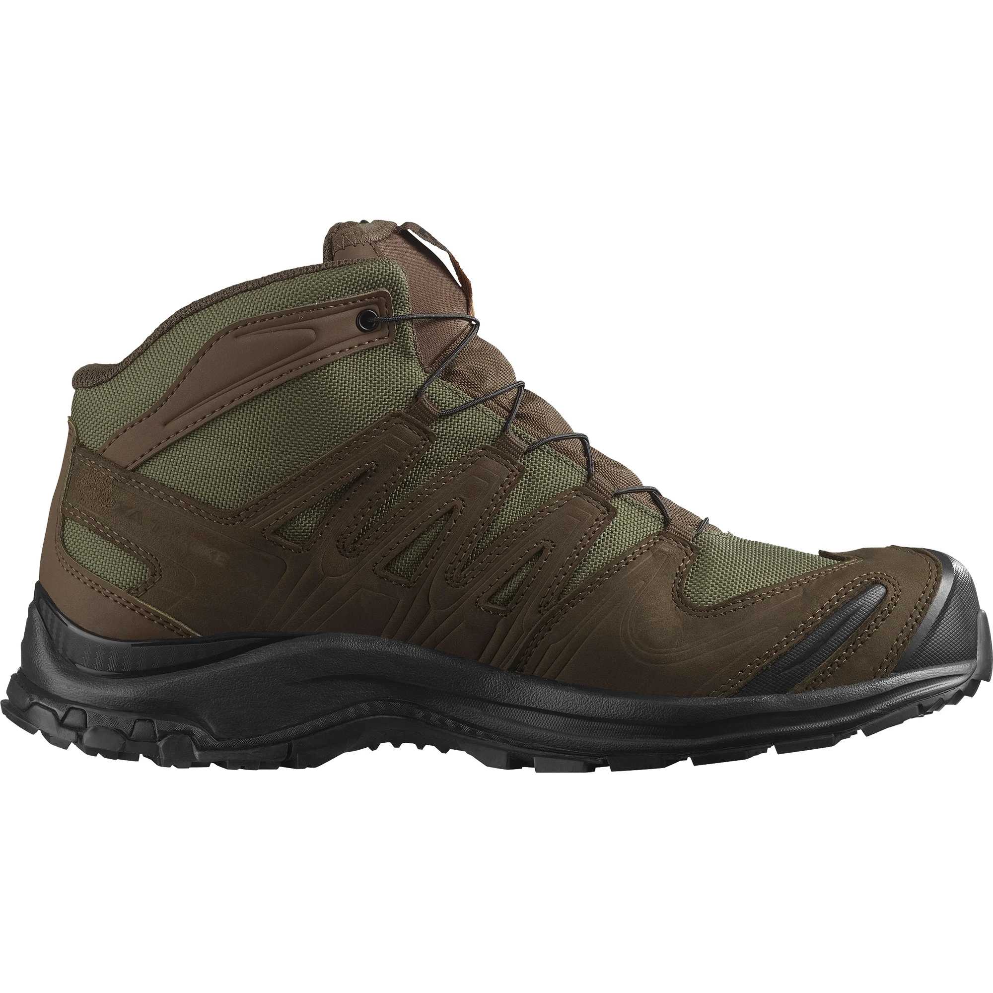 SALOMON XA Textile, Leather Cushioning Abrasion Resistant Waterproof And Breathable Mid top Mountaineering Hiking Shoes