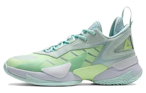 PEAK Cushioning Abrasion Resistant Cushioning, Wear Resistant Mid top Basketball Shoes Men's Gouache Green