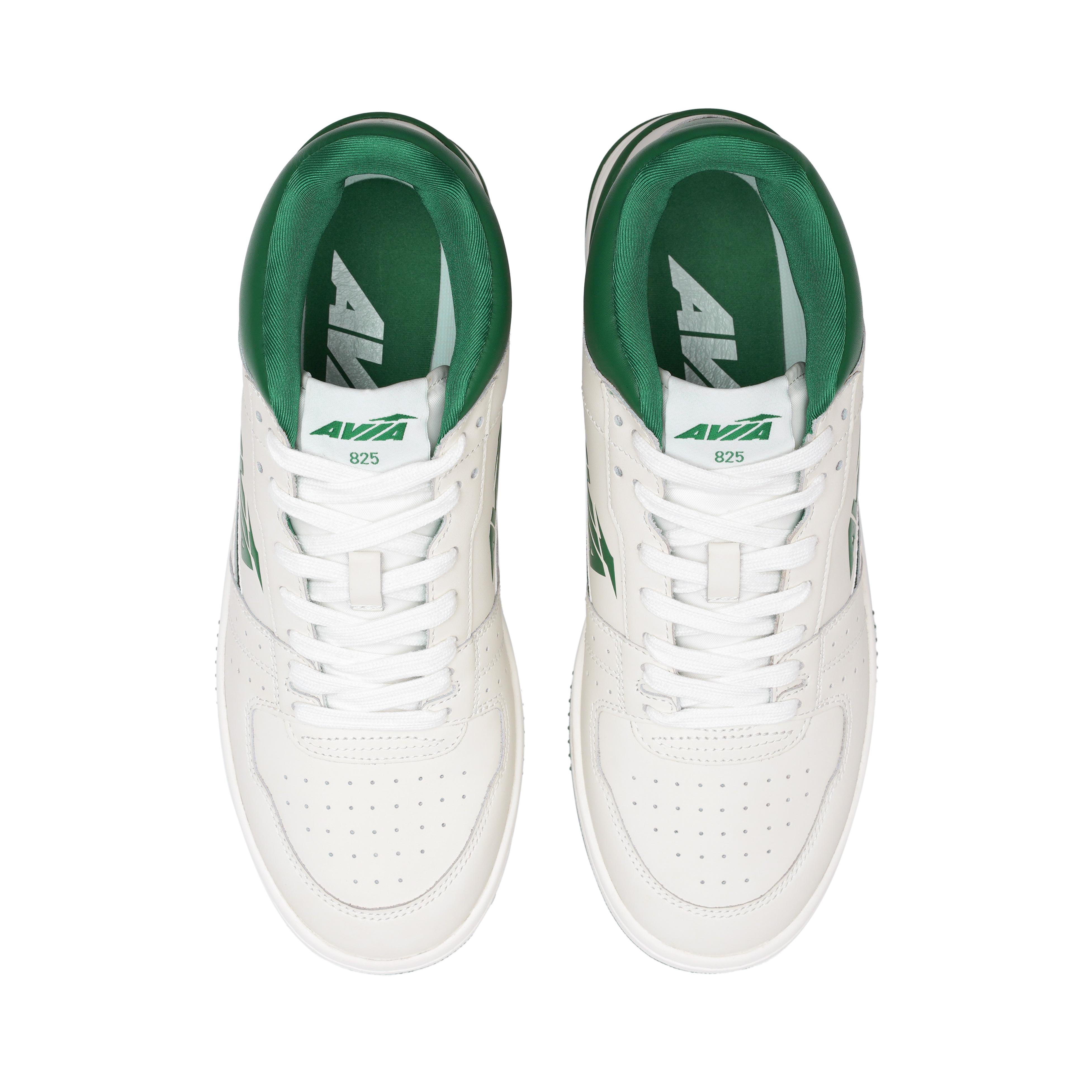 AVIA 825 Slip Resistant Abrasion Resistant Mid top Vintage Basketball Shoes Men’s White Green