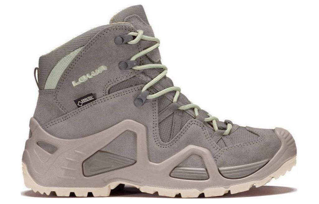 Lowa ZEPHYR Slip Resistant Abrasion Resistant Mid top Hiking Shoes Women’s Gray Green