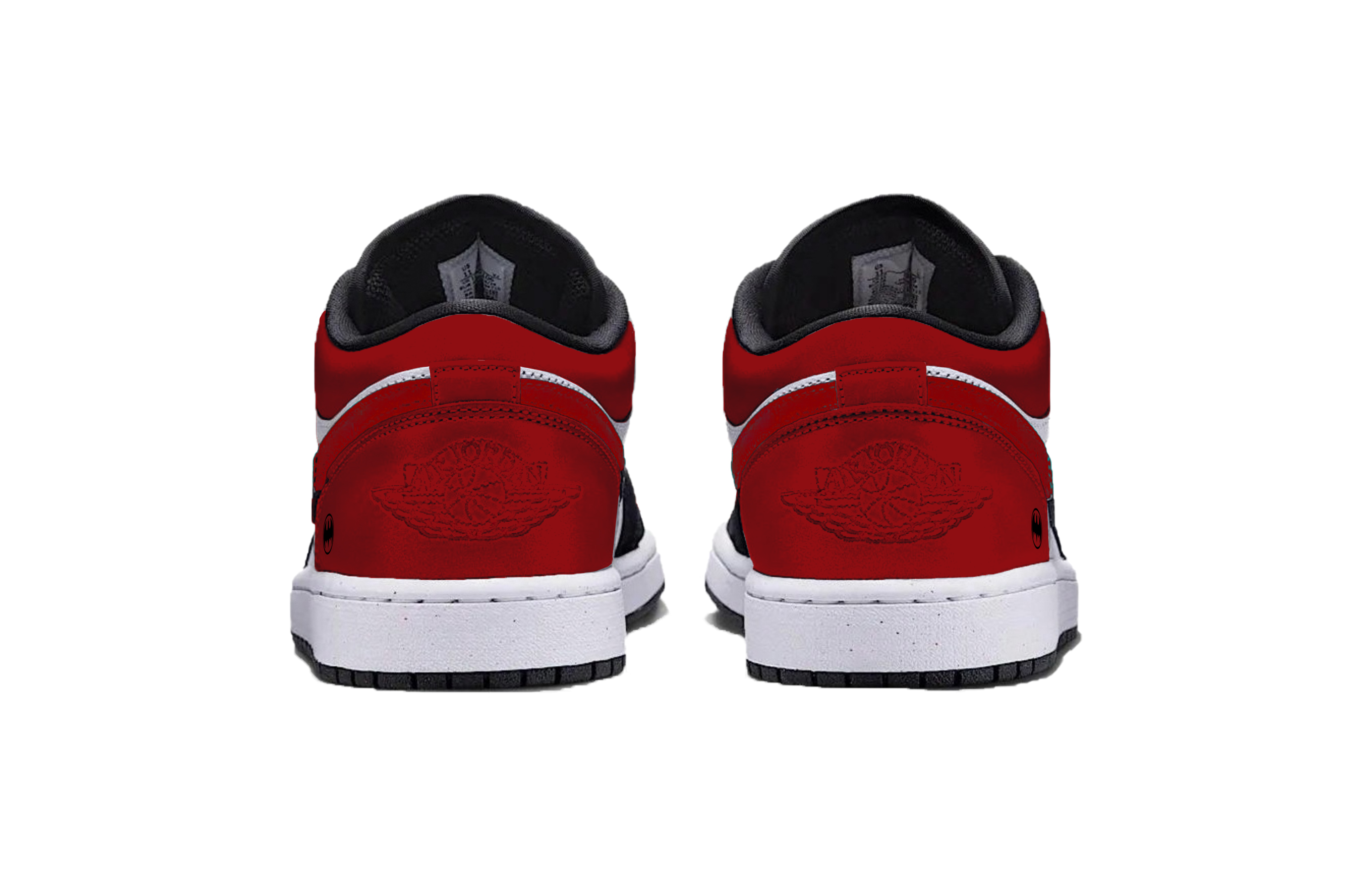 Jordan Air Jordan 1 Burgundy Bat Abrasion Resistant Support Abrasion Resistant Support Low top Vintage Basketball Shoes