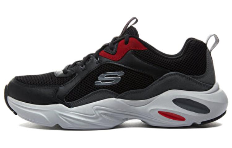 Skechers Stamina Airy Mesh Low top Chunky Sneakers Men's Black Gray