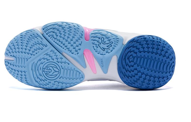 QIAODAN Slip Resistant Slip Resistant High top Basketball Shoes Men’s Jordan White Cirrus Blue