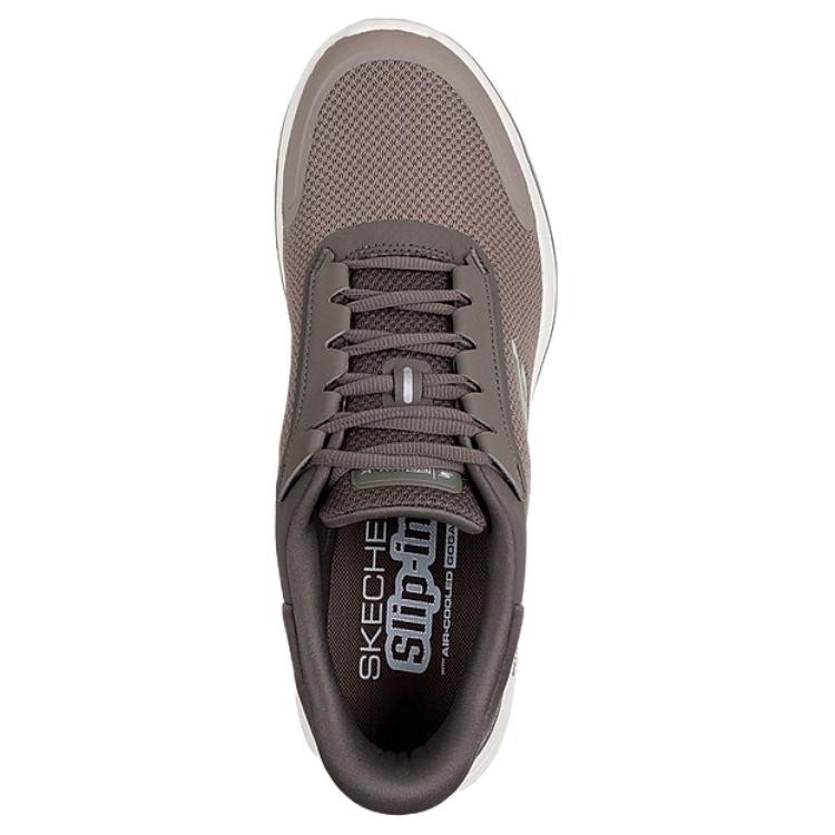 Skechers Go Walk 8 Low top Casual Shoes Men’s Brown White