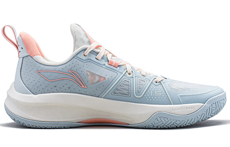 Li Ning 1.5 Textile, Synthetic Leather Cushioning Abrasion Resistant Breathable Rebound Low top Basketball Shoes Men’s