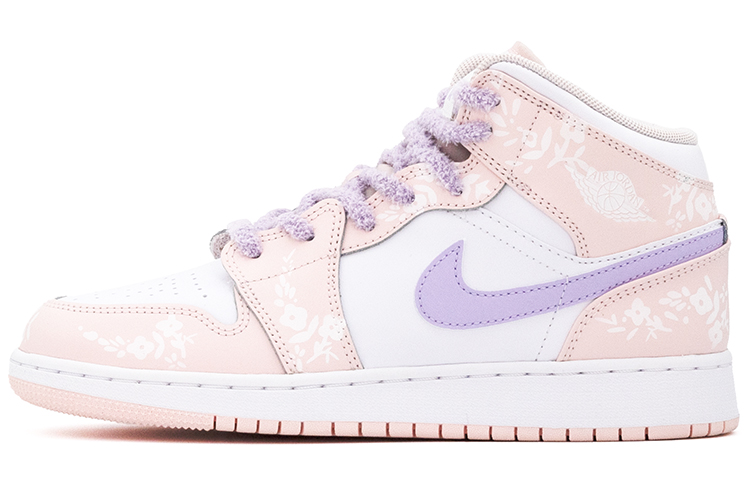 Jordan Air Jordan 1 High top Vintage Basketball Shoes GS Pink White