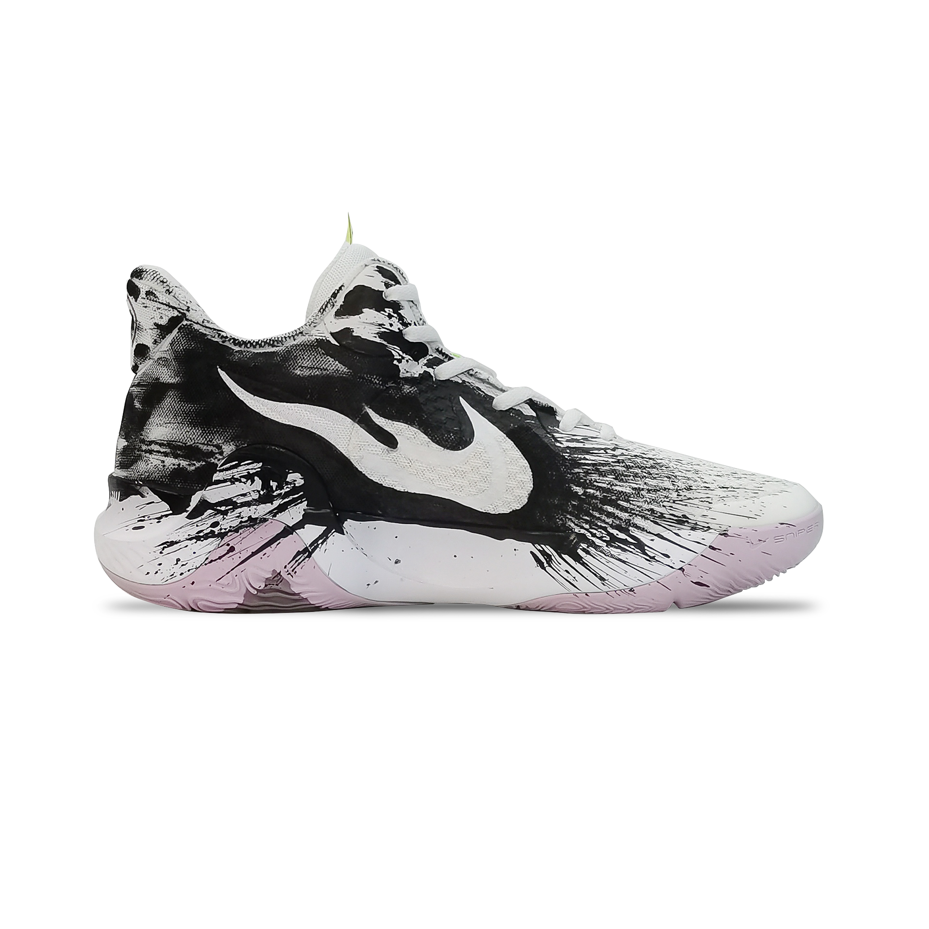 Nike KD Trey 5 IX Cushioning Anti-Slip Wear-Resistant Breathability Mid-Top Vintage Basketball Shoes Unisex Black White