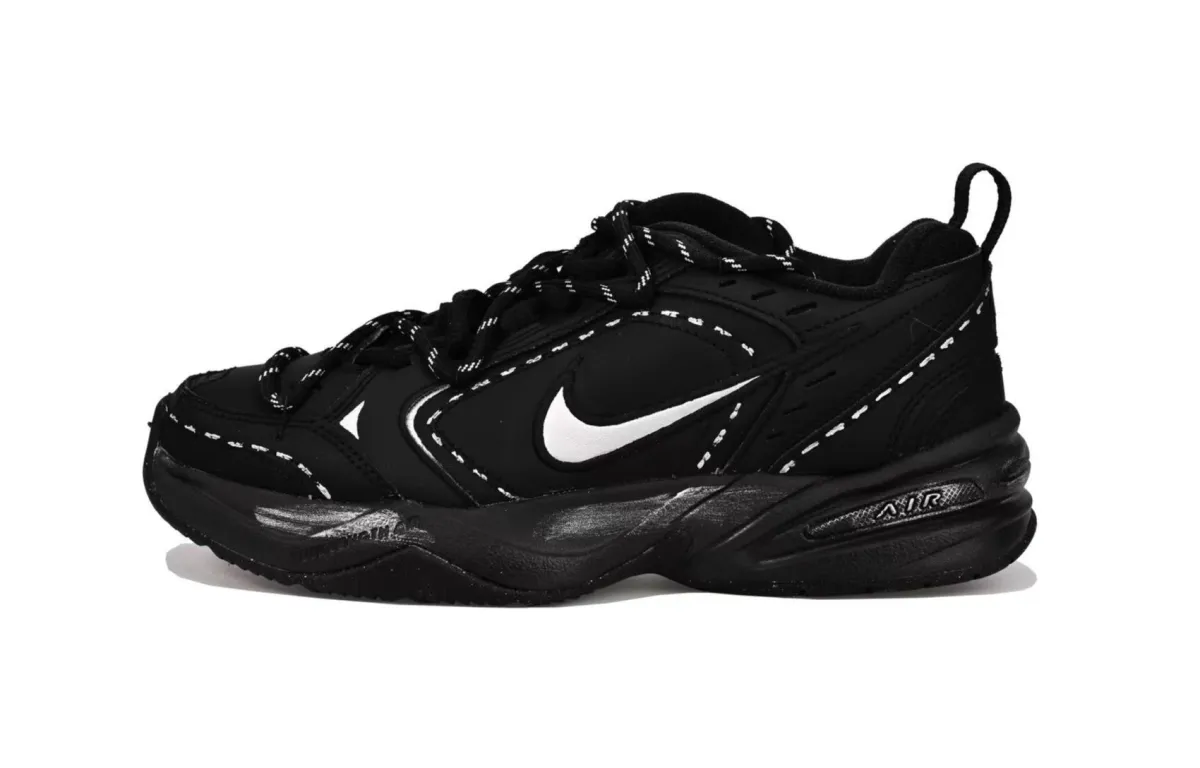 Nike Air Monarch 4 Black Knight SAML Low top Chunky Sneakers Unisex Black