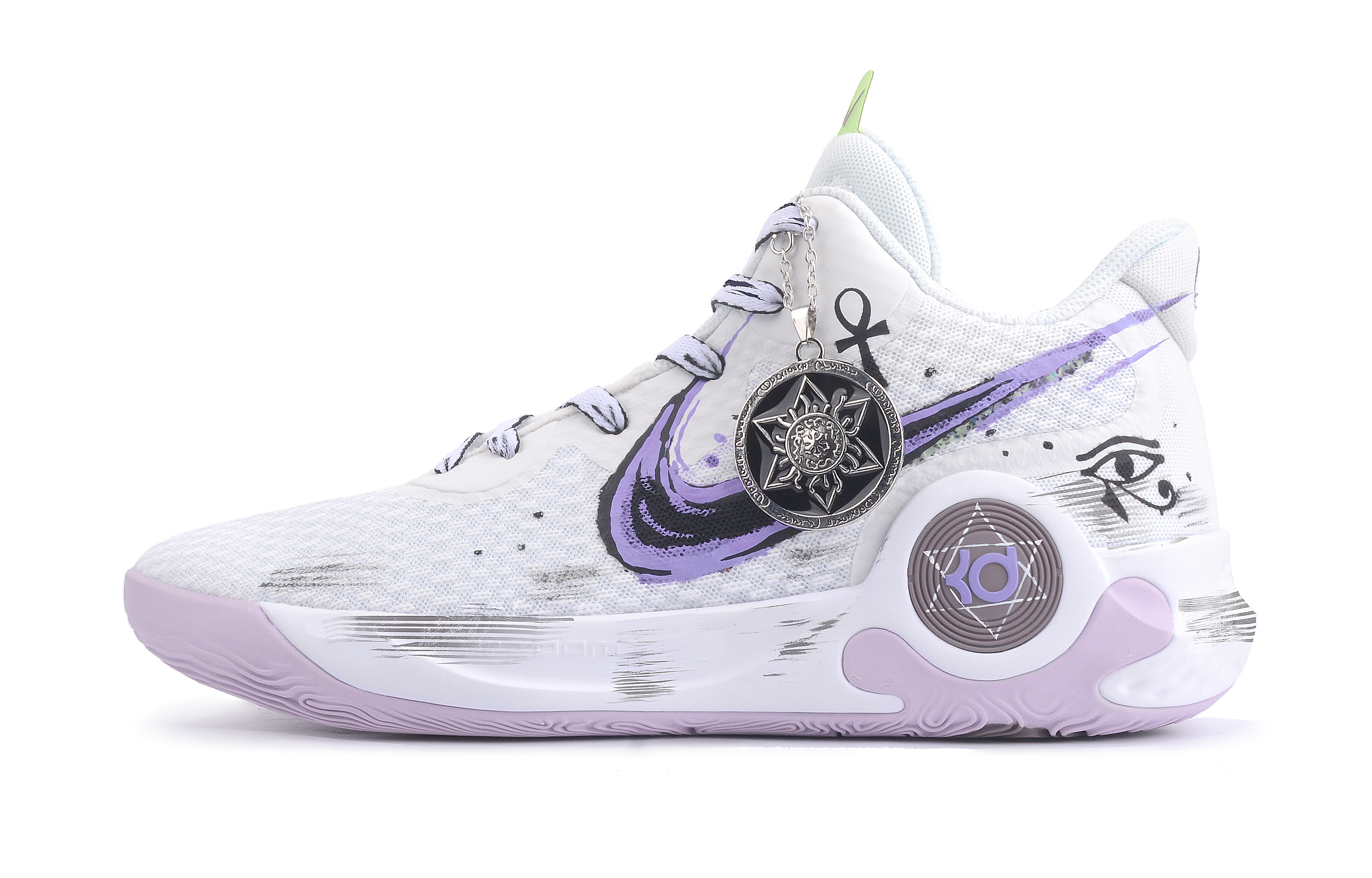 Nike KD Trey 5 IX Mid top Vintage Basketball Shoes Unisex Purple White