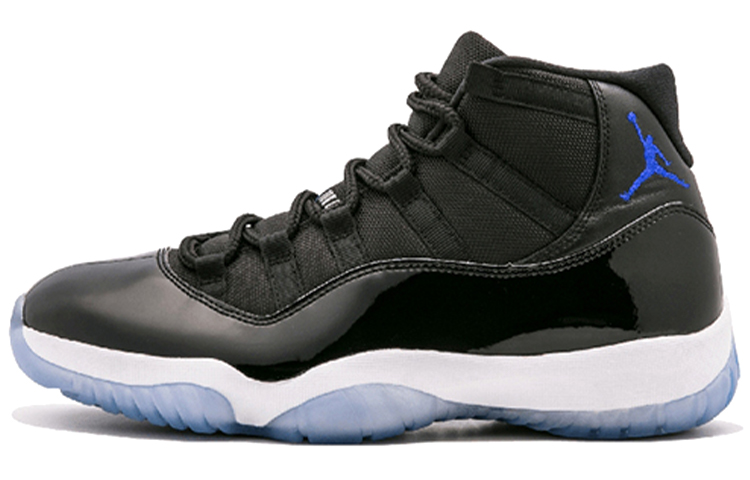 Jordan Air Jordan 11 Replica Space Jam High Top Retro Basketball Shoes Men and Women Same Style Black Blue