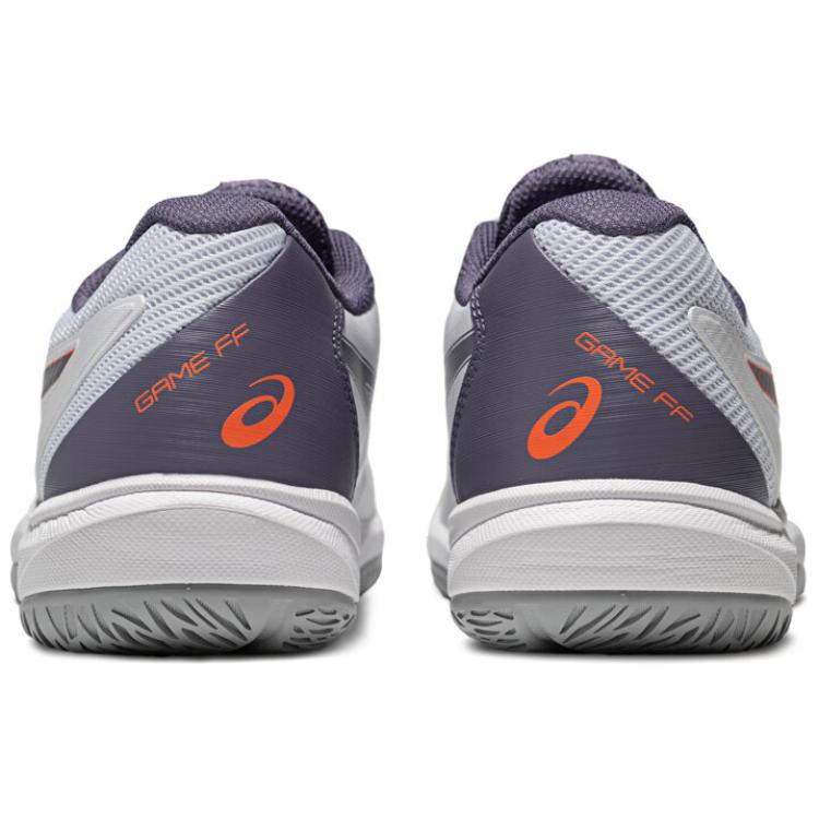 ASICS GAME FF Synthetic Leather Abrasion Resistant, Breathable, Lightweight Low top Tennis Shoes Men’s White Gray