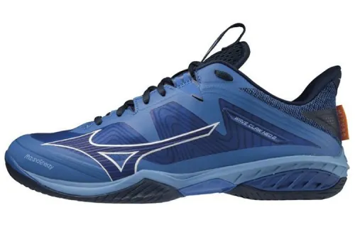 Mizuno Wave Claw Badminton Shoes Unisex Low Top Blue/Black