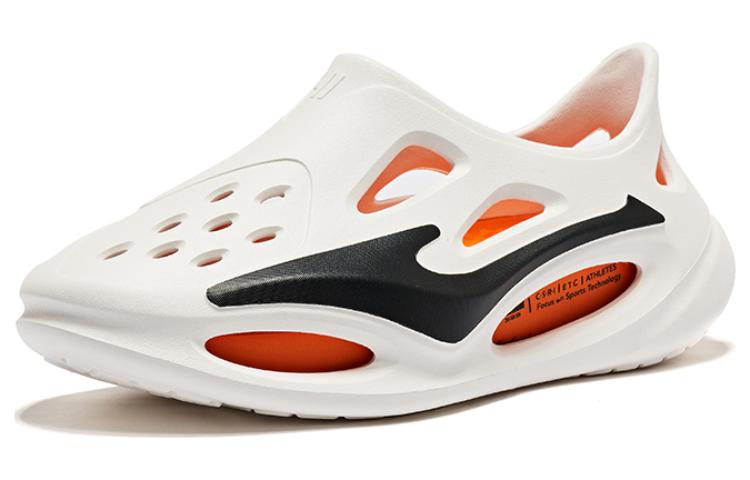 Erke Infinite Lite Clogs EVA Sports Sandals White Black Orange