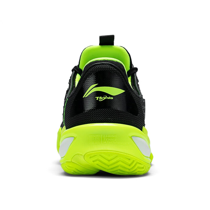 Li Ning Abrasion Resistant Support Rebound Abrasion Resistant Support Rebound Low top Tennis Shoes Unisex Black Green