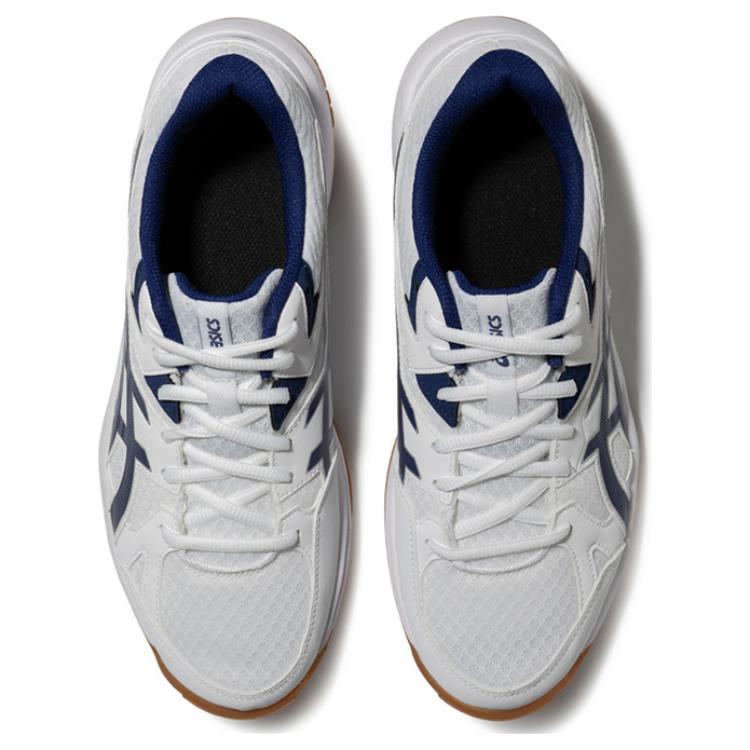 ASICS RIVRE CF Fabric Abrasion Resistant Low top Badminton Shoes Unisex White Blue