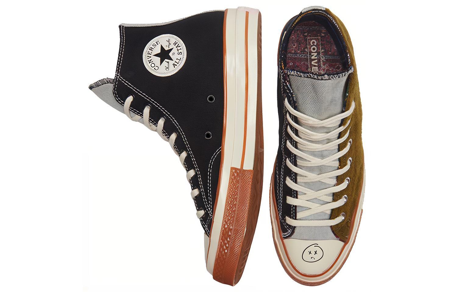 Кеды Converse 1970s Chuck Taylor All Star (черно-бежевые) — Чёрный — фото 4