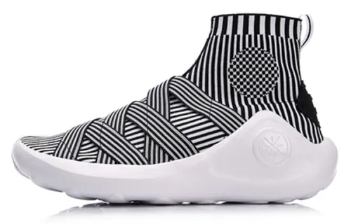 Li Ning Enlightenment Slip Resistant, Abrasion Resistant, Lightweight High top Vintage Basketball Shoes Men's