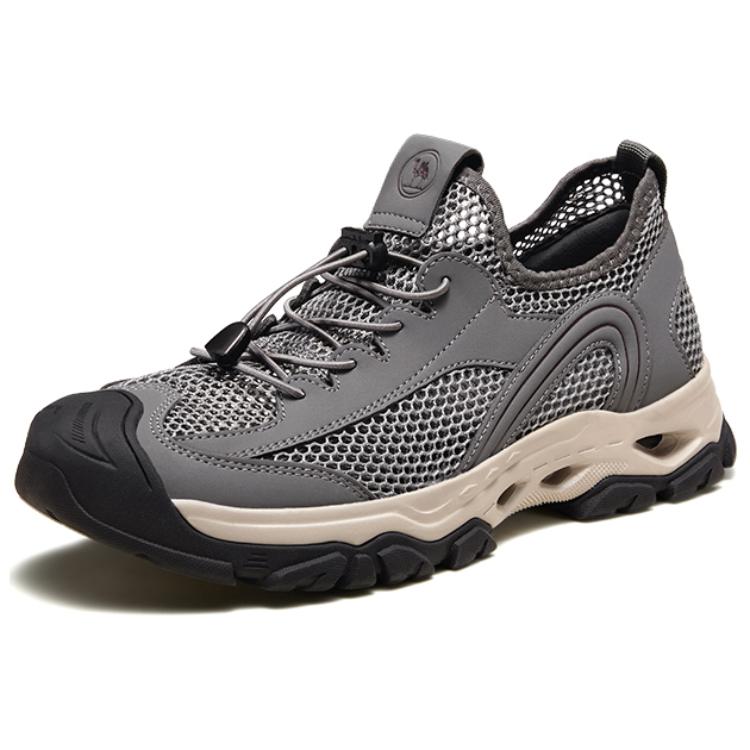 CAMEL Comfortable And Breathable Cushioning, Wear Resistant Low top Hiking Shoes Men’s Gray