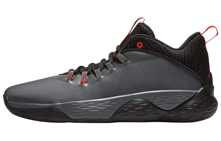 Jordan Super.Fly Mvp Iron Grey Black Bright Crimson