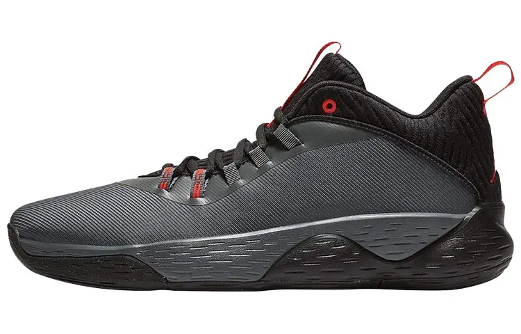 Jordan Super.Fly Mvp Iron Grey Black Bright Crimson