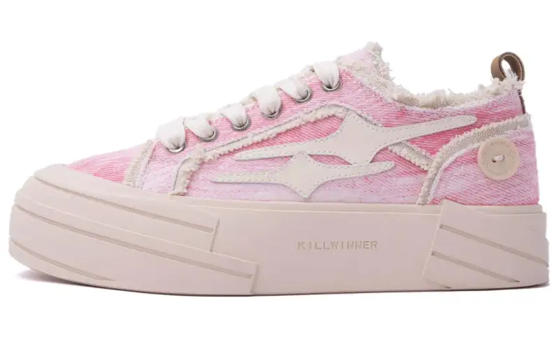 KILLWINNER Noah's Ark Canvas Shoes Unisex Low Top Pink