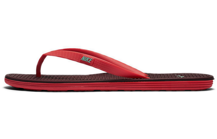 Nike Solarsoft Thong 2 Red Brown Slippers Redbrown