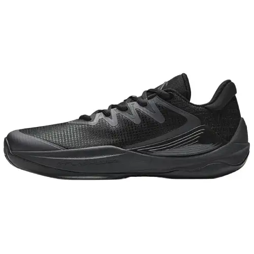 Anta Mountain 2.5 Cushioning, Wear Resistant Low top Basketball Shoes Men's Basic Black