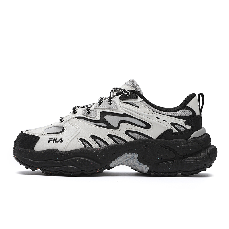 FILA Fern Sneakers Abrasion Resistant Height Increasing Low top Chunky Sneakers Women's White Gray
