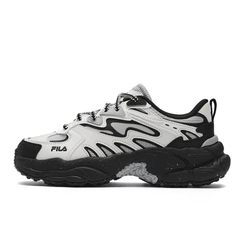 FILA Fern Sneakers Abrasion Resistant Height Increasing Low top Chunky Sneakers Women's White Gray