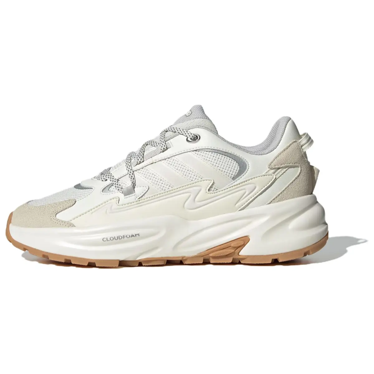 Adidas OZWAVE SURGE Slip Resistant Abrasion Resistant Low top Chunky Sneakers Unisex White