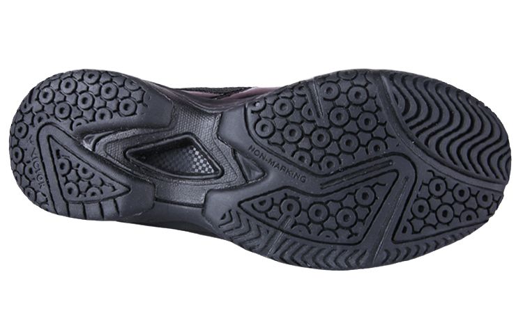 VICTOR Mesh, Synthetic Leather Cushioning Slip Resistant Abrasion Resistant Low top Badminton Shoes Unisex Black Gold