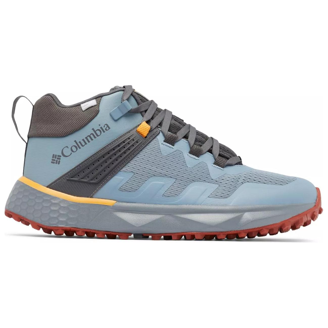 Columbia Facet 75 Cushioning Abrasion Resistant Mid top Mountaineering & Hiking Shoes Men’s Blue Gray Yellow
