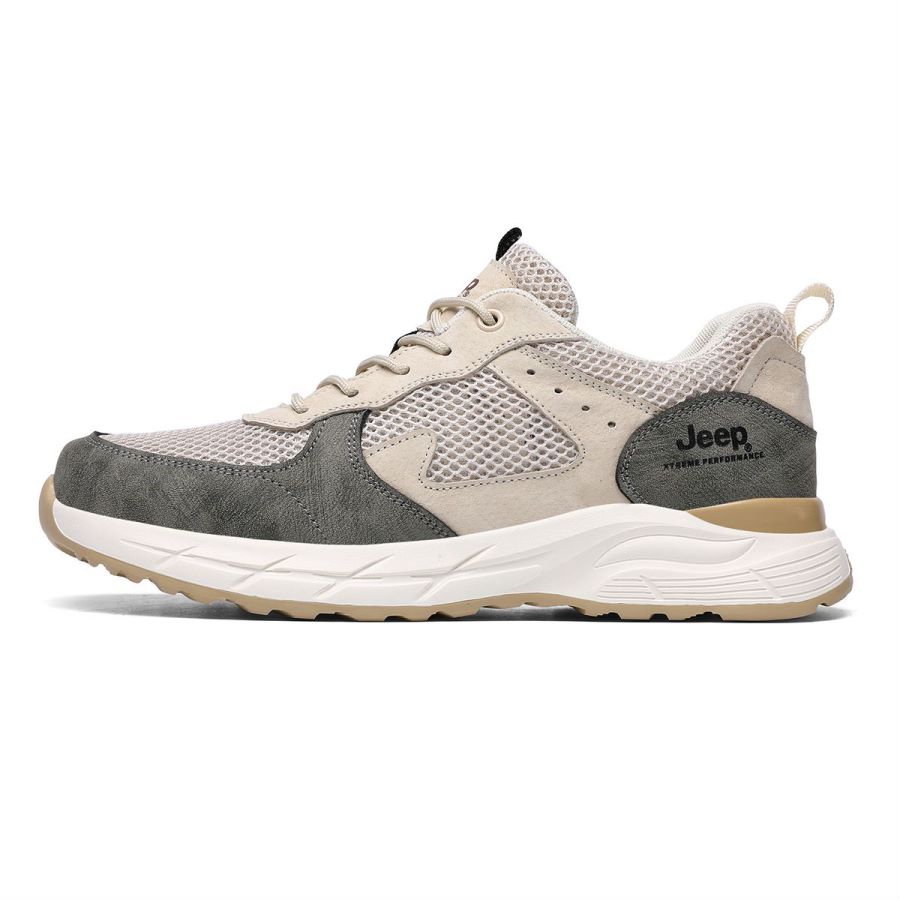 Jeep Mountaineering & Hiking Shoes Men’s Low Top Gray/Beige