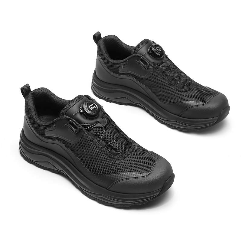 QIANGREN Abrasion Resistant Breathable Low top Training Shoes Men’s Black