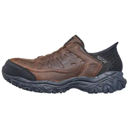Skechers Slip Ins Comfortable Low top Hiking Shoes Men's Brown