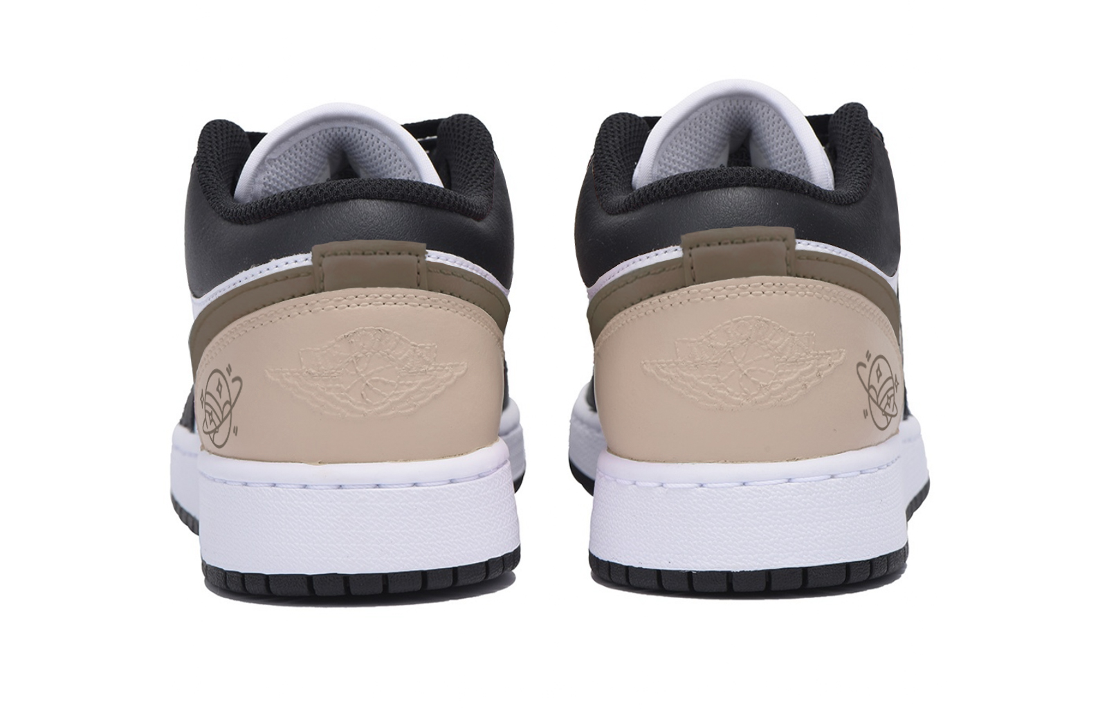 Jordan Air Jordan 1 Slip Resistant Abrasion Resistant Cushioning Low top Vintage Basketball Shoes Men’s Black Brown