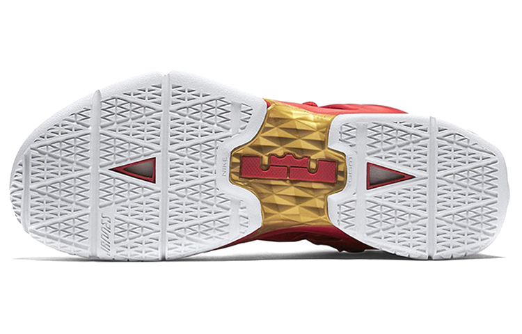 Мужские баскетбольные кроссовки Nike Ambassador 8 (красно-белые) — фото 6