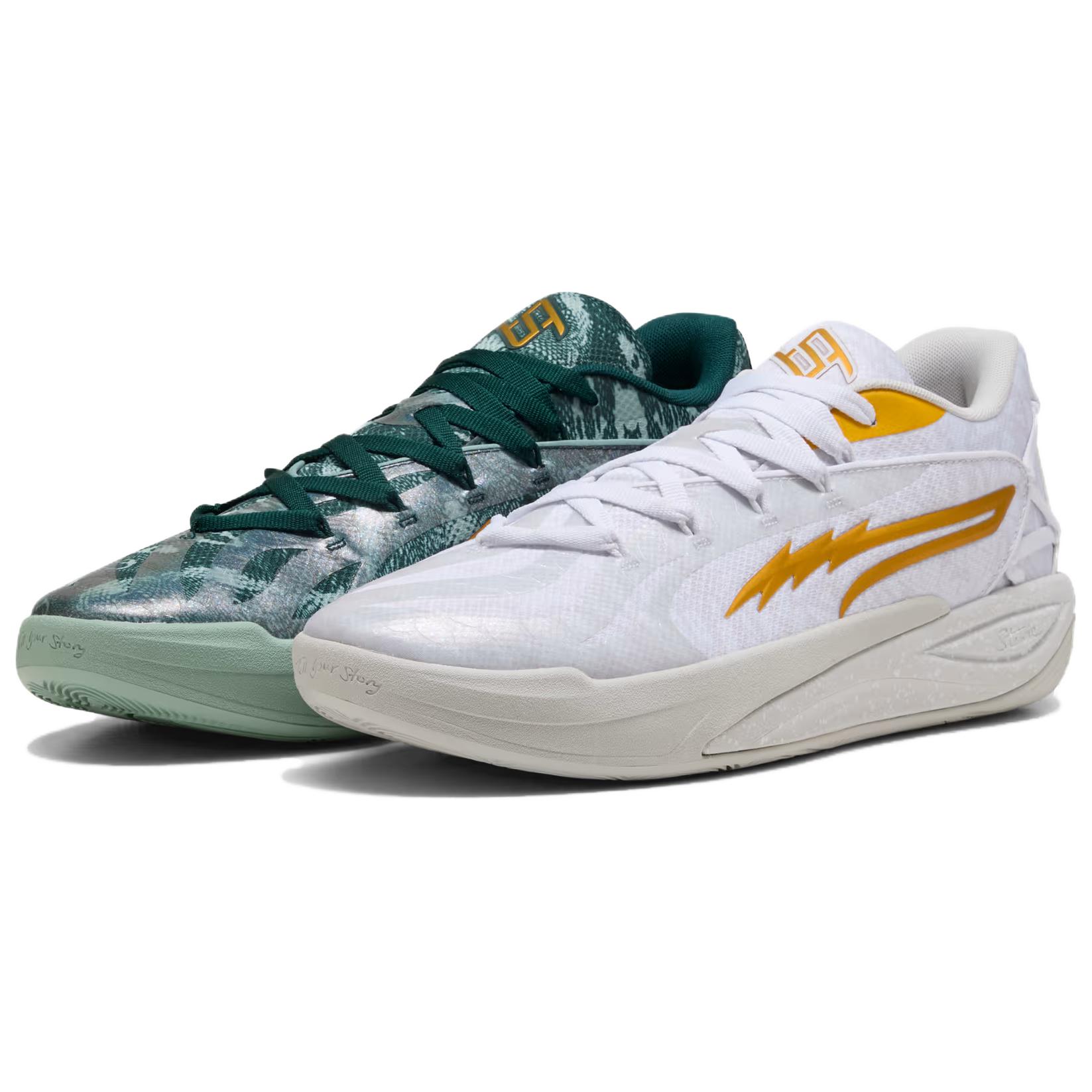 HARRY POTTER x PUMA Stewie 4 Cushioning Slip Resistant Support Basketball Shoes Unisex White Green