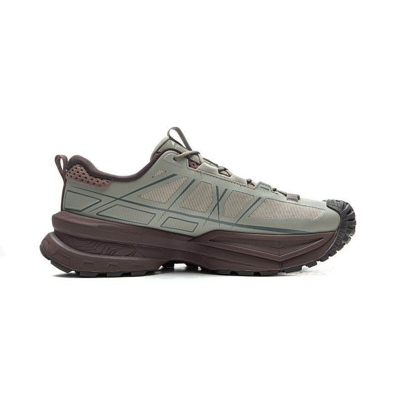 Li Ning Outdoor CF Tracing, Xingchuan SE Low top Hiking Shoes Unisex Withered Grass Gray