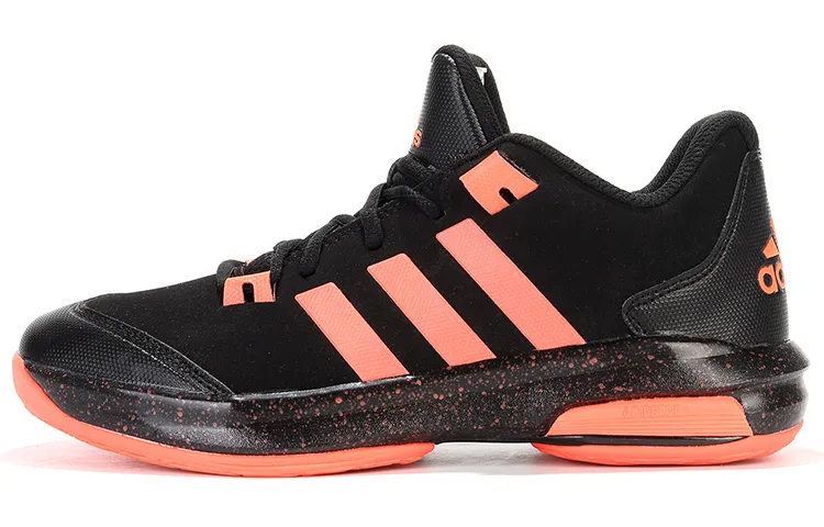 Adidas Crazy Speed Abrasion Resistant Low top Vintage Basketball Shoes Men's Black Pink