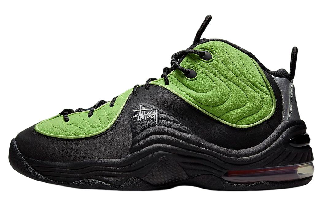 Кроссовки Nike x Stussy Air Max Penny 2 (черно-зеленые)