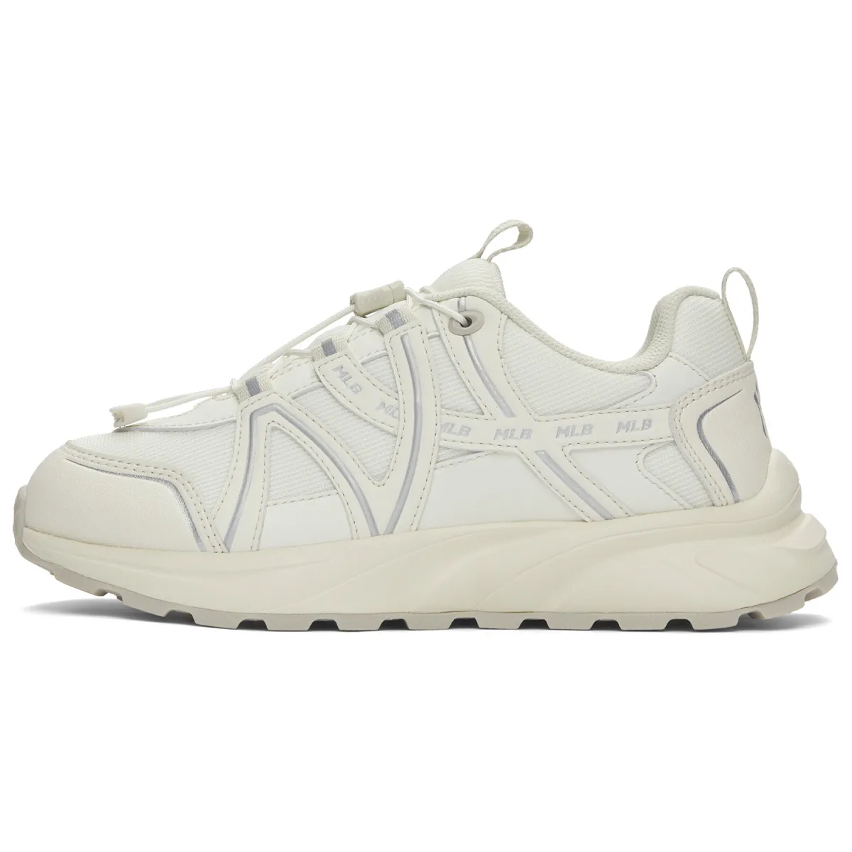 MLB New York Yankees Cushioning Abrasion Resistant Breathable Low top Chunky Sneakers Unisex White