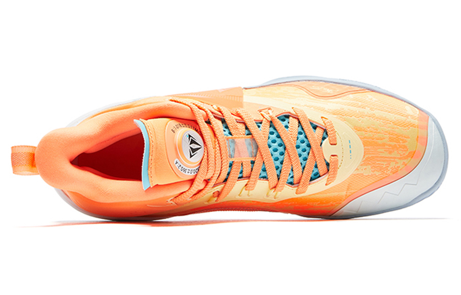 QIAODAN Fang Pro 2 Cushioning Slip Resistant Abrasion Resistant High top Basketball Shoes Men’s Orange Blue White