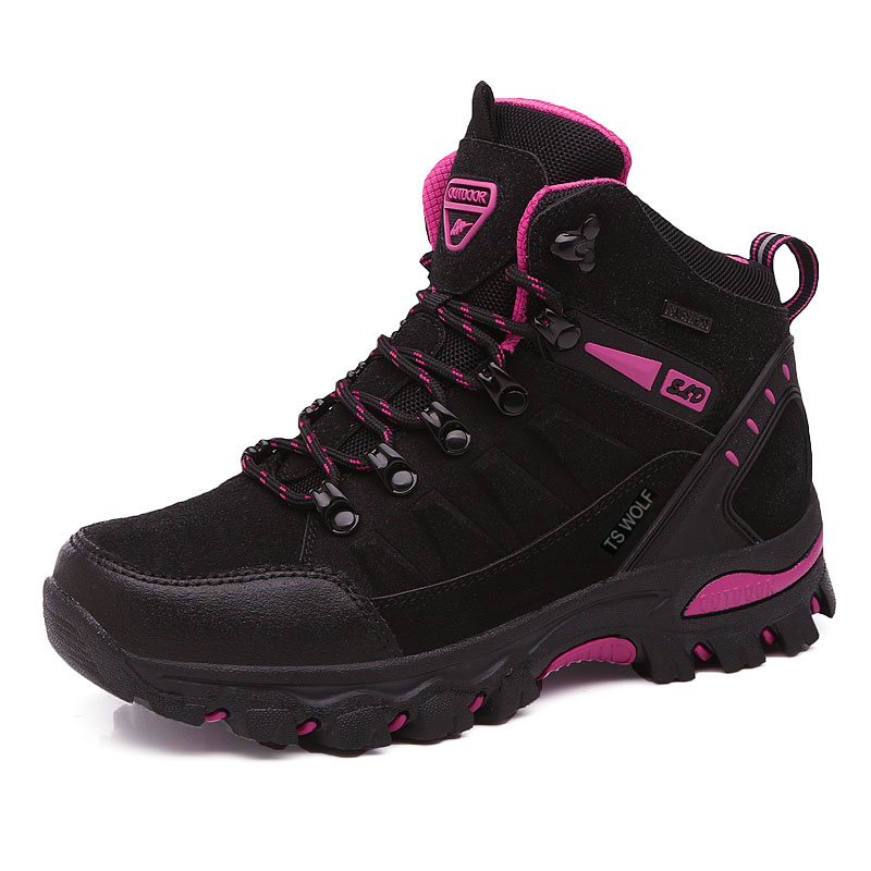 TANSENLANG Mid top Athletic Shoes/Mountaineering & Hiking Shoes Unisex Black Red
