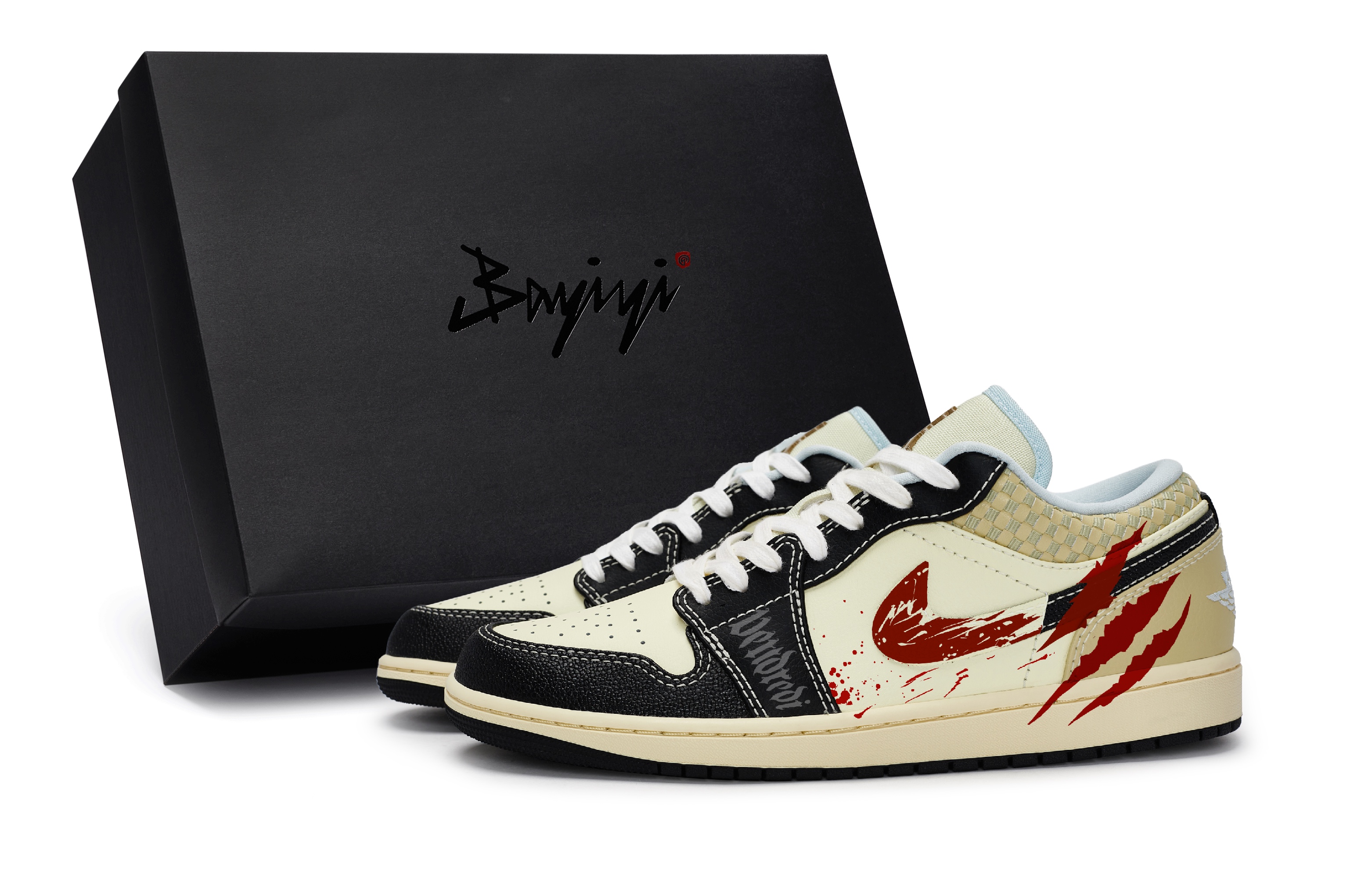 Jordan Air Jordan 1 811 Manufacturing, Bloodblade Sword Shadow, Special Shoe Box Abrasion Resistant Slip Resistant