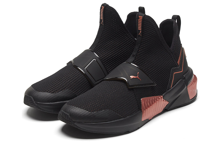 Женские кроссовки PUMA Provoke Xt Mid (черно-розовые) — Чёрный / розовый — фото 3