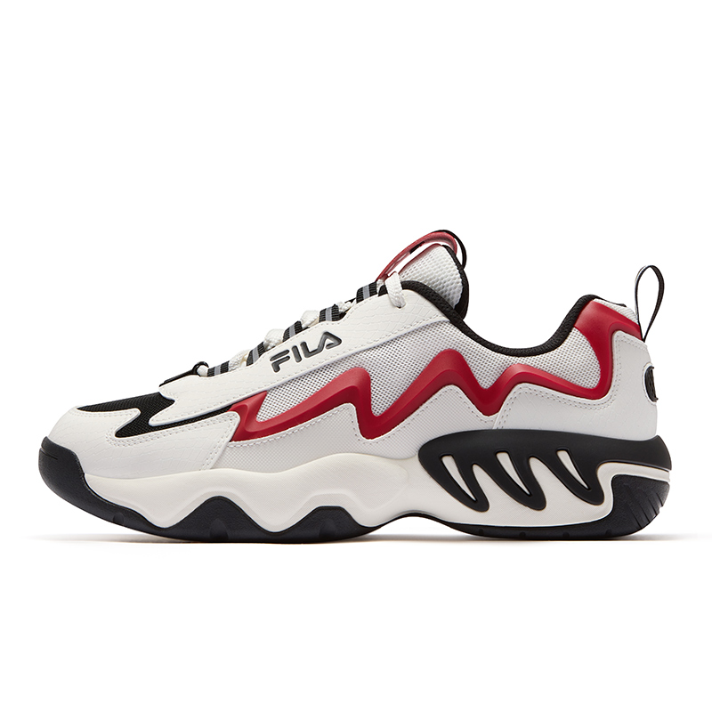 FILA FUSION SHOCK Electric Glow Shoes Basketball Shoes Men’s White Red